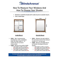 Load image into Gallery viewer, BlindsAvenue Cellular Honeycomb Cordless Shade, 9/16&quot; Single Cell, Light Filtering, (White, 32.5&quot; W x 48&quot; H)
