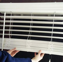 Load image into Gallery viewer, US Window And Floor 2&quot; Faux Wood 30.5&quot; W x 48&quot; H, Inside Mount Cordless Window Blinds, 30.5 x 48, Smooth White,CLF0103040480
