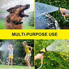 Load image into Gallery viewer, Metal Garden Hose 50FT - Stainless Steel Heavy Duty Water Hose with Metal Nozzle &amp; 8 Function Sprayer, Portable &amp; Lightweight Kink Free Yard Hose, Outdoor Hose
