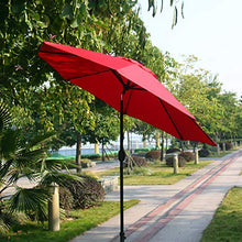Load image into Gallery viewer, Sunnyglade 9&#39; Patio Umbrella Outdoor Table Umbrella with 8 Sturdy Ribs (Red)
