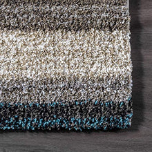 Load image into Gallery viewer, nuLOOM Classie Hand Tufted Shag Runner Rug, 2&#39; 6&quot; x 14&#39;, Blue Multi
