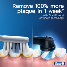 Load image into Gallery viewer, Oral-B iO Series 3 Limited Rechargeable Electric Powered Toothbrush, Black with 2 Brush Heads and Travel Case - Visible Pressure Sensor to Protect Gums - 3 Modes - 2 Minute Timer
