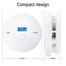 Load image into Gallery viewer, 2 Pack 10 Year Battery Operated Smoke and Carbon Monoxide Detector, Portable Fire Co Alarm for Home and Kitchen (White)
