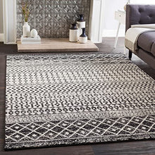 Load image into Gallery viewer, Artistic Weavers Chester Boho Moroccan Area Rug,5&#39; Square,Black
