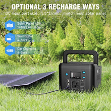 Load image into Gallery viewer, 200W Portable Power Station, Powkey 120Wh/33,000mAh Power Bank with AC Outlet, 110V 6 Outputs Solar Generator External Battery Pack with LED Light for Home Use and Outdoor Camping
