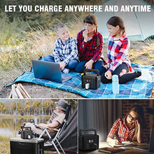 Load image into Gallery viewer, 200W Portable Power Station, Powkey 120Wh/33,000mAh Power Bank with AC Outlet, 110V 6 Outputs Solar Generator External Battery Pack with LED Light for Home Use and Outdoor Camping
