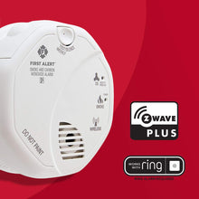 Load image into Gallery viewer, First Alert Battery Powered Z-Wave Smoke Detector &amp; Carbon Monoxide Alarm, Works with Ring Alarm Base Station, 2nd Generation
