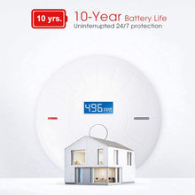 Load image into Gallery viewer, 2 Pack 10 Year Battery Operated Smoke and Carbon Monoxide Detector, Portable Fire Co Alarm for Home and Kitchen (White)
