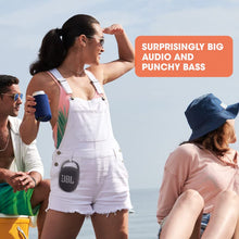 Load image into Gallery viewer, JBL Clip 4: Portable Speaker with Bluetooth, Built-in Battery, Waterproof and Dustproof Feature - Black (JBLCLIP4BLKAM)
