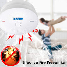 Load image into Gallery viewer, 2 Pack 10 Year Battery Operated Smoke and Carbon Monoxide Detector, Portable Fire Co Alarm for Home and Kitchen (White)
