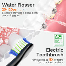 Load image into Gallery viewer, Bitvae Water Dental Flosser Teeth Picks - Cordless Water Flosser for Teeth - 5 Modes Sonic Electric Toothbrush,Upgraded Water Dental flosser Pick
