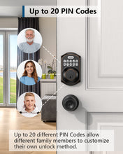 Load image into Gallery viewer, TEEHO TE001 Keyless Entry Door Lock with Keypad - Smart Deadbolt Lock for Front Door with 2 Keys - Auto Lock - Easy Installation - Oil-Rubbed Bronze
