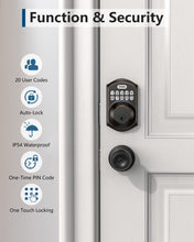 Load image into Gallery viewer, TEEHO TE001 Keyless Entry Door Lock with Keypad - Smart Deadbolt Lock for Front Door with 2 Keys - Auto Lock - Easy Installation - Oil-Rubbed Bronze
