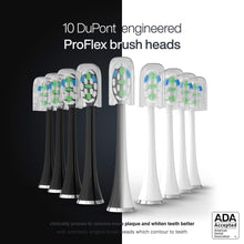 Load image into Gallery viewer, AquaSonic DUO PRO – Ultra Whitening 40,000 VPM Electric ToothBrushes – ADA Accepted - 4 Modes with Smart Timers - UV Sanitizing &amp; Wireless Charging Base - 10 ProFlex Brush Heads &amp; 2 Travel Cases
