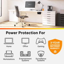 Load image into Gallery viewer, Liebert PST5 UPS - 500VA/300W 120V, Standby Power, 8 Outlets, Network Protection, 3 Year Warranty, Shutdown Software, Uninterruptible Power Supply, Battery Backup with Surge Protection (PST5-500MT120)
