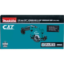 Load image into Gallery viewer, Makita SH02Z 12V Max CXT Lithium-Ion Cordless Circular Saw, 3-3/8&quot;, Teal
