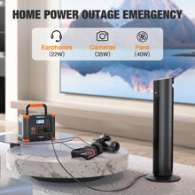 Load image into Gallery viewer, Portable Power Station 300W (Peak 600W), GRECELL 288Wh Solar Generator with 60W USB-C PD Output, 110V Pure Sine Wave AC Outlet Backup Lithium Battery for Outdoors Camping Travel Hunting Home Blackout
