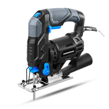 Load image into Gallery viewer, Hammerhead 4.8-Amp 3/4 Inch Jig Saw with 2pcs Wood Cutting Blades, Variable Speed and Orbital Function - HAJS048
