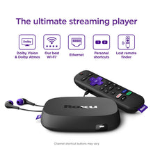 Load image into Gallery viewer, Roku Ultra | Streaming Device HD/4K/HDR/Dolby Vision with Dolby Atmos, Bluetooth Streaming, and Roku Voice Remote with Headphone Jack and Personal Shortcuts, includes Premium HDMI® Cable
