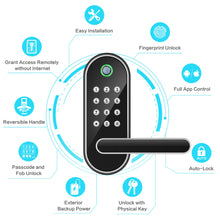 Load image into Gallery viewer, Sifely Smart Lock, Keyless Entry Door Lock, Smart Door Lock, Keypad Door Lock, Fingerprint Door Lock, Biometric Door Lock, Keypad Entry Door Lock, Code Door Lock, Digital Door Lock (Smart Lock)
