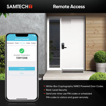 Load image into Gallery viewer, samtechT Smart Lock, Keyless Entry Door Lock, Smart Door Lock, Fingerprint Door Lock, Smart Door Lock with Handle, Digital Door Lock, Smart Lock for Front Door, Bluetooth Electronic Door Lock
