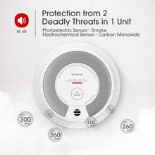 Load image into Gallery viewer, X-Sense 2-in-1 Smoke and Carbon Monoxide Detector Alarm (Not Hardwired), 10-Year Battery-Operated Dual Sensor Fire &amp; CO Alarm, Compliant with UL 217 &amp; UL 2034 Standards, SC06
