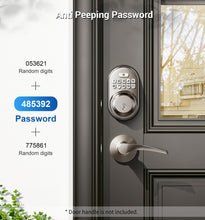 Load image into Gallery viewer, Veise Keyless Entry Door Lock, Electronic Keypad Deadbolt, Keyed Entry, Auto Lock, Anti-Peeking Password, Back Lit &amp; Easy Installation Design, Satin Nickel
