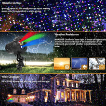 Load image into Gallery viewer, Christmas Laser Lights, Outdoor Garden Laser Lights Projector with Moving RGB Waterproof for Christmas Holiday

