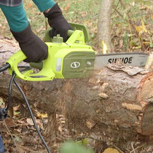 Load image into Gallery viewer, Sun Joe SWJ599E 14-inch 9-Amp Tree Limb Master Electric Handheld Chainsaw with Low-Kickback
