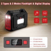 Load image into Gallery viewer, Apowking Portable Power Bank with AC Outlet, 146Wh/39600mAh 110V/100W Laptop Charger Battery Backup, External Battery Pack Power Supply for Home Emergency Outage, Outdoor Camping RV Trip Adventure
