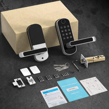 Load image into Gallery viewer, samtechT Smart Lock, Keyless Entry Door Lock, Smart Door Lock, Fingerprint Door Lock, Smart Door Lock with Handle, Digital Door Lock, Smart Lock for Front Door, Bluetooth Electronic Door Lock
